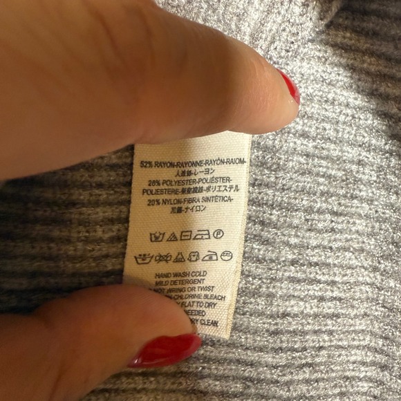 Free People Softly Sturctured Colorblock Turtleneck Sweater Cozy Relaxed S - Picture 5 of 8